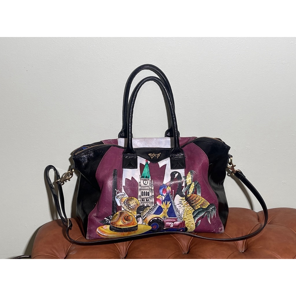 Women's Artistic Hand Painted Expressions by Sharif Tote Bag - Picture 2 of 15